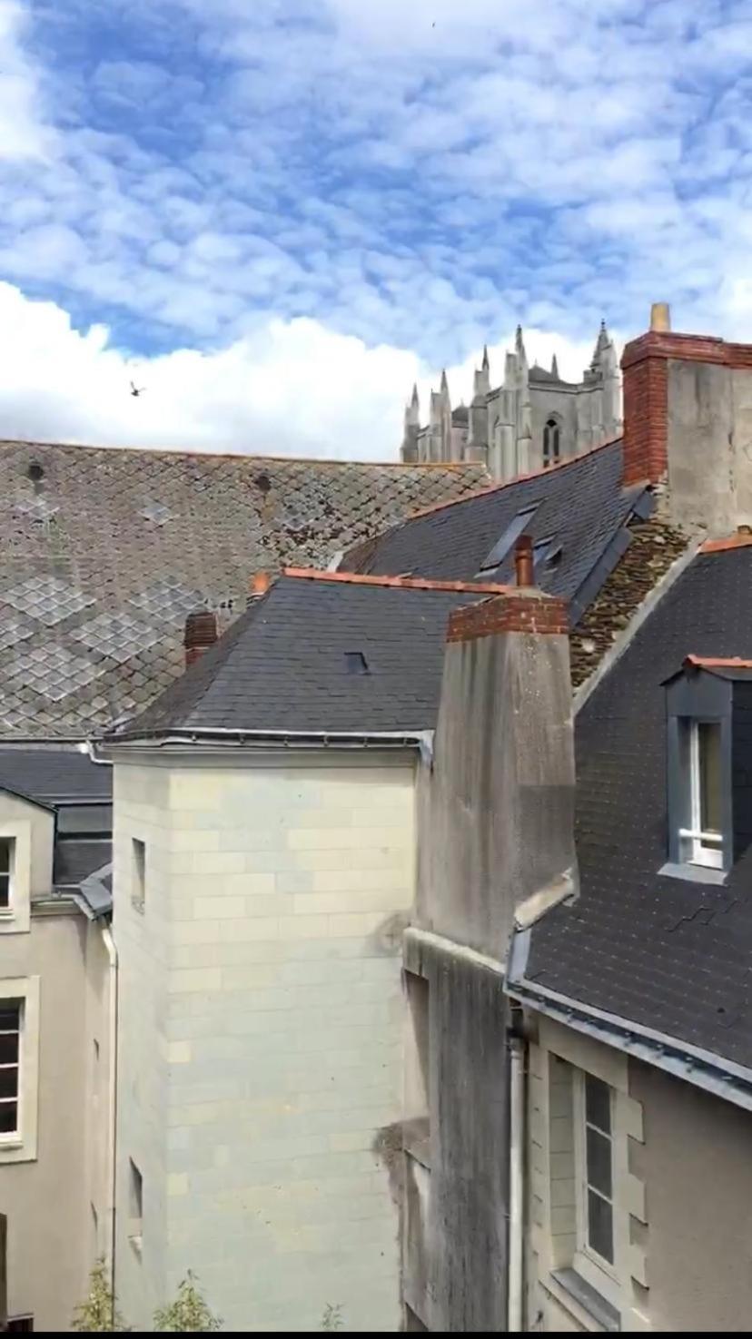 Superbe Studio Avec Terrasse - Cathedrale Nantes Bagian luar foto